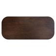 Cavo Acacia Wood 8 Seater Dining Table with Brushed Gold Pedestal Base