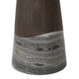 Harper Dining Table - 230cm - 10 Seater - Oval - Double Pedestal - Smoked Charcoal - Oak