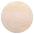 Renaissance Dining Table - 130cm - 4 Seater - Round - Pedestal - Beige - Travertine