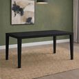Peony Dining Table - 140cm - 4 Seater - Wenge Black - Wood