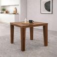 Peony Dining Table - 80cm - 4 Seater - Square - Walnut - Wood