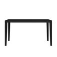 Peony Dining Table - 140cm - 4 Seater - Wenge Black - Wood