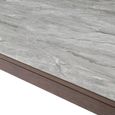 Willow Dining Table - 180cm - 8 Seater - Tobacco Walnut and Beige - Wood and Marble Effect