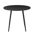 Horizon Dining Table - 90cm - 2 Seater - Round - Black - Wood and Metal