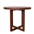 Iris Coffee Table - 90cm - 2 Seater - Round - Walnut - Wood