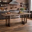 Dining Table - 180cm - 6 Seater - Rubber Wood