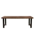 Bassano Dining Table - Natural and Black - Recycled Wood and Metal - Variation Available