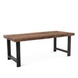 Bassano Dining Table - Natural and Black - Recycled Wood and Metal - Variation Available