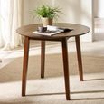 Coast Drop Leaf Dining Table - 55cm-90cm - 2-4 Seater - Round - Walnut - Solid Wood