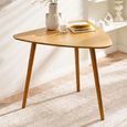 Athena Dining Table - 90.5cm - 3 Seater - Triangle - Natural - Oak