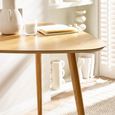 Athena Dining Table - 90.5cm - 3 Seater - Triangle - Natural - Oak
