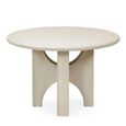 Thyra Dining Table - 120cm - 6 Seater - Round - Grey - Concrete Effect