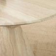 Verona Dining Table - 120cm - 6 Seater - Round - Cone Base - Cream - Marble Effect