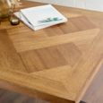 Aron Dining Table - 180cm - 8 Seater - Cross Leg - Natural and Black - Oak and Metal
