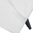 Bradley Dining Table - 160cm - 6 Seater - Spider Leg - White and Black - Ceramic and Metal