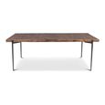 Neil Industrial Dining Table - 180cm - 6 Seater - Brown and Black - Wood and Metal