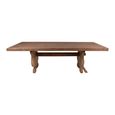 Refectory Dining Table - 245cm - 10 Seater - Hand Carved - Rustic Natural - Wooden