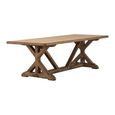 Trestle Dining Table - 250cm - 10 Seater - Rustic Grey - Wooden