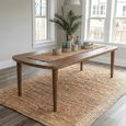 Babel Curved Dining Table - 200cm - 8 Seater - Natural - Wooden