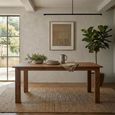 Floris Dining Table - 180cm - 8 Seater - Rustic Brown - Recycled Teak Wood