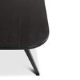 Adam Curved Dining Table - 180cm - 8 Seater - Black - Wooden