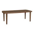 Babel Curved Dining Table - 200cm - 8 Seater - Natural - Wooden