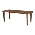 Babel Curved Dining Table - 220cm - 8 Seater - Brown - Wooden