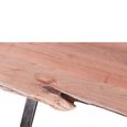 Belluno Industrial Dining Table - 240cm - 10 Seater - Live Edge - Cross Leg - Natural and Black - Acacia Wood and Metal