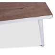 Jeff Dining Table - 220cm - 8 Seater - Tapered Legs - White Washed - Mango Wood