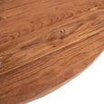 Malang Dining Table - 100cm - 4 Seater - Round - Pedestal - Rustic Natural - Teak Wood