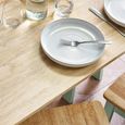Linwood Dining Table - 114cm - 4 Seater - Natural and Sage Green Painted- Oak Effect