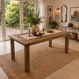 Floris Dining Table - 200cm - 8 Seater - Brown - Recycled Teak Wood