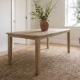 Hugo Dining Table - 180cm - 8 Seater - Natural - Teak Wood