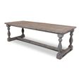 Campione Dining Table - 220cm - 8 Seater - Distressed Grey - Pine Wood