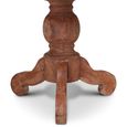 Floris Dining Table - 160cm - 6 Seater - Round - Pedestal - Brown - Recycled Teak Wood