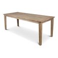 Hugo Dining Table - 180cm - 8 Seater - Natural - Teak Wood