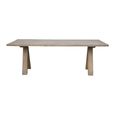 Peggy Trestle Dining Table - 220cm - 8 Seater - Natural - Solid Wood