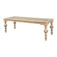 Havana Dining Table - 240cm - 10 Seater - Turned Legs - Natural - Wooden