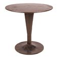 Himalaya Industrial Dining Table - 80cm - 2 Seater - Round - Rustic Brown - Metal