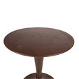 Himalaya Industrial Dining Table - 80cm - 2 Seater - Round - Rustic Brown - Metal