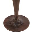 Himalaya Industrial Dining Table - 80cm - 2 Seater - Round - Rustic Brown - Metal