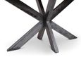 Leandro Industrial Dining Table - 240cm - 10 Seater - Oval - Spider Legs - Brown and Black - Teak Wood and Metal