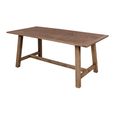 Riva Dining Table - 180cm - 8 Seater - Rustic Brown - Dark Oak