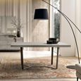 Jupiter Extending Dining Table - 160cm-264cm - 6-10 Seater - Geometric Base - Eco Stone and Black
