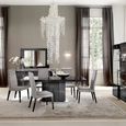 Montecarlo Extending Dining Table - 160cm-210cm - 6-8 Seater - Pedestal - Grey Koto High Gloss