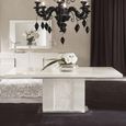 Canova Extending Pedestal Dining Table - 8-10 Seater - 196-250cm - White Gloss