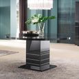 Versilia Round Pedestal Dining Table - 6 Seater - 160cm - Black