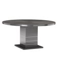 Versilia Round Pedestal Dining Table - 6 Seater - 160cm - Black