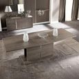 Tivoli Extending Pedestal Dining Table - 8-10 Seater - 196cm-250cm - Grey Wood