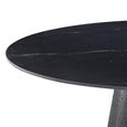 Calgary Dining Table - 110cm - 4 Seater - Round - Black